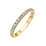 14K Yellow Gold .33ctw Pave Diamond Band