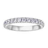 14K White Gold .50ctw Diamond Band