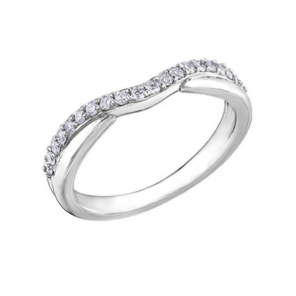 14K White Gold .25ctw Diamond Band