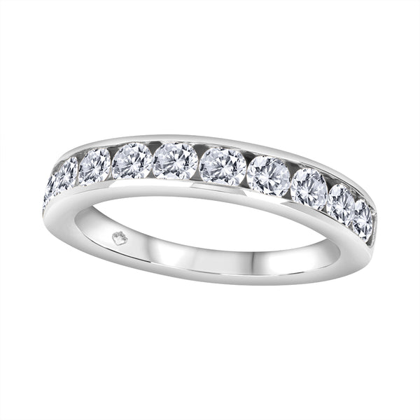 14K White Gold .25ctw Diamond Band