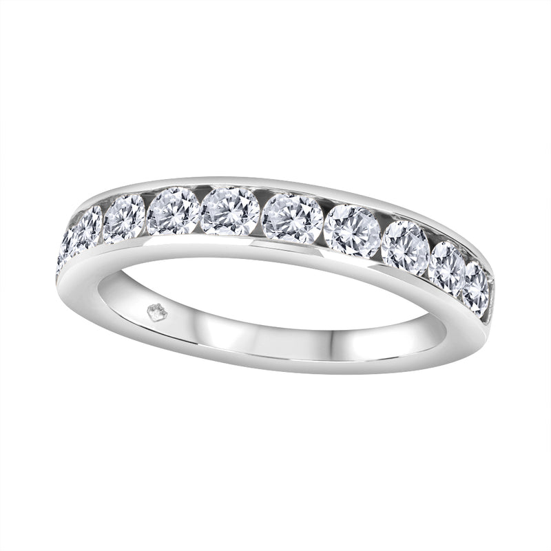 14K White Gold .25ctw Diamond Band