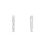 14K White gold 0.17ctw Diamond Huggies