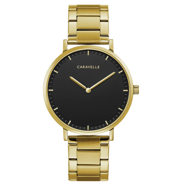 Caravelle by Bulova Black and Gold Watch