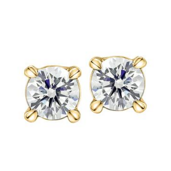 14k yellow gold .15ctw Canadian diamond stud earrings