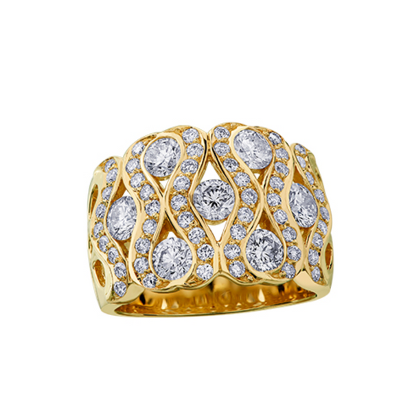 10K Yellow Gold 1.00ct Diamond Envy Ring