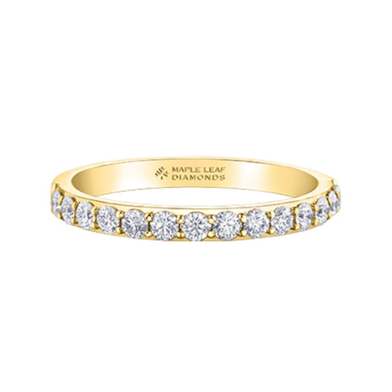 14K Yellow Gold .328ctw Canadian Diamond Band