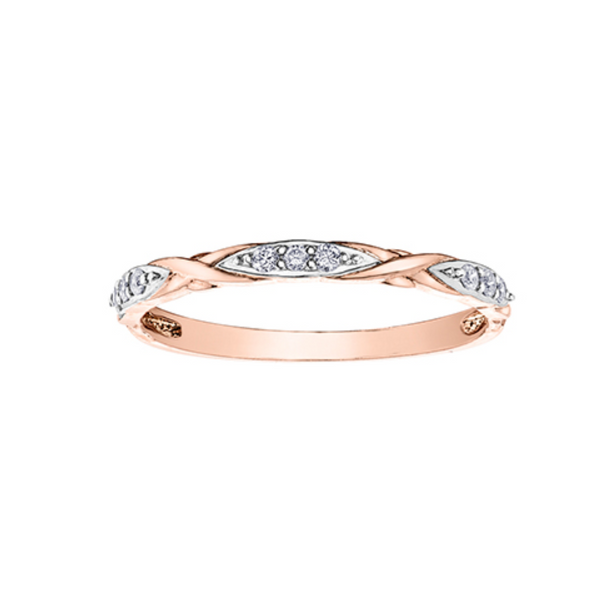 10K Rose Gold Diamond and Barbed Wire Diamond Chi Chi Band