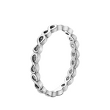 10K White Gold Chi Chi Infinity Band