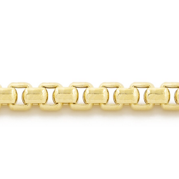 10K Yellow Gold 24" Rounded Box Link Chain