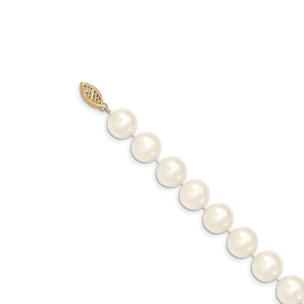 20" Strand of Pearls with 10K Yellow Gold Clasp
