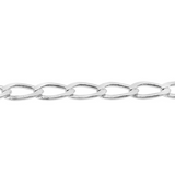 Sterling Silver Long Curb Link Chain Anklet
