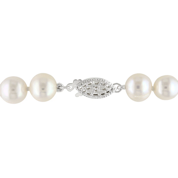 Freshwater Pearl 18" Strand Necklace with Silver Clasp