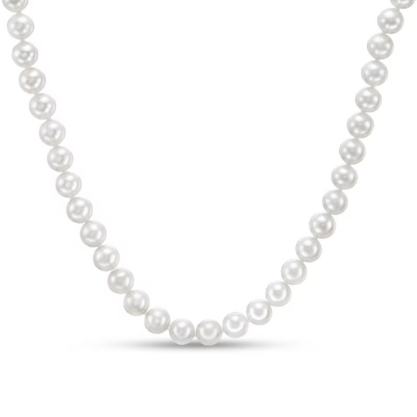 Freshwater Pearl 18" Strand Necklace with Silver Clasp