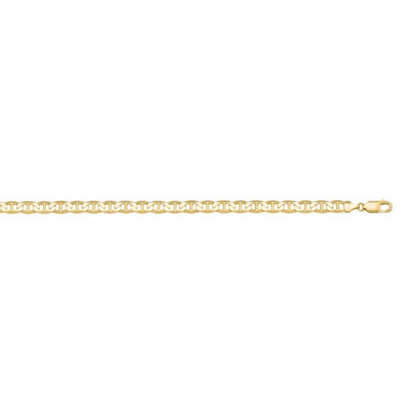 10K Yellow Gold 22" Flat Anchor Chain