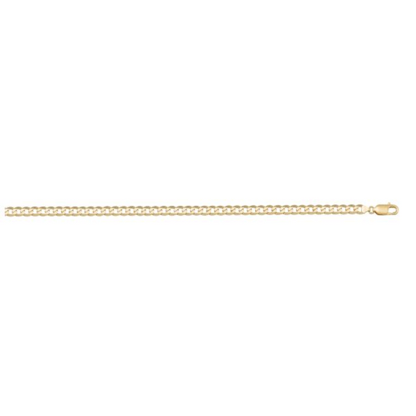 10K Yellow Gold 24" Open Curb Chain