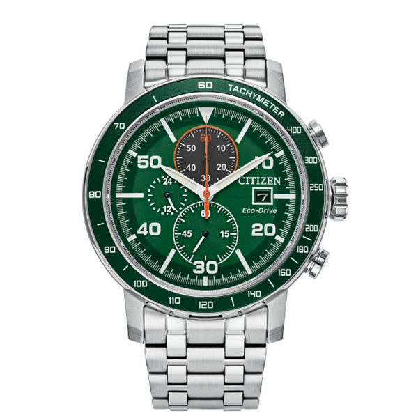 Citizen Eco-Drive Watch with Green Dial