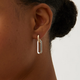 Jenny Bird Teeni Detachable Link Two Tone Earrings