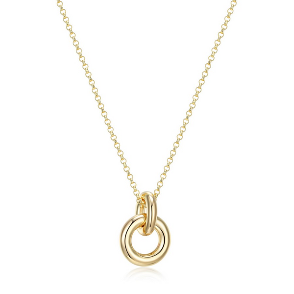 Elle "Simpatico" Necklace with Interlinked Ring Pendant