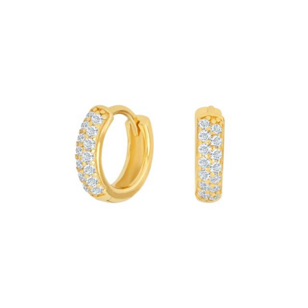 Joanli Nor Kosa Gold Plated Hoop Earrings