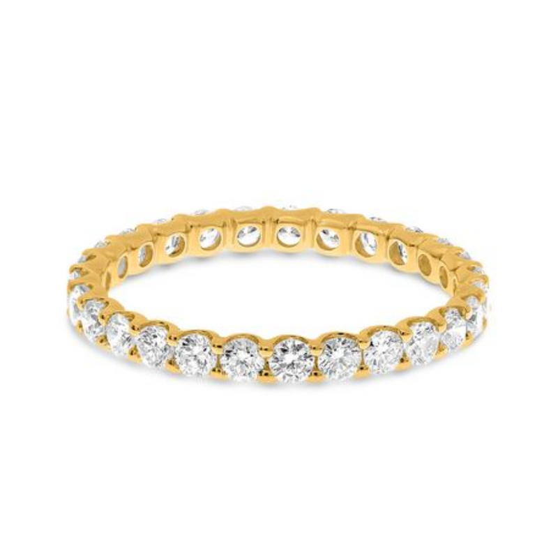 14K Yellow Gold 1.00ctw Diamond Eternity Band