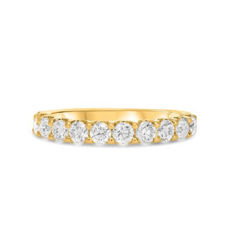 14K Yellow Gold 1.00ctw Round Diamond Band