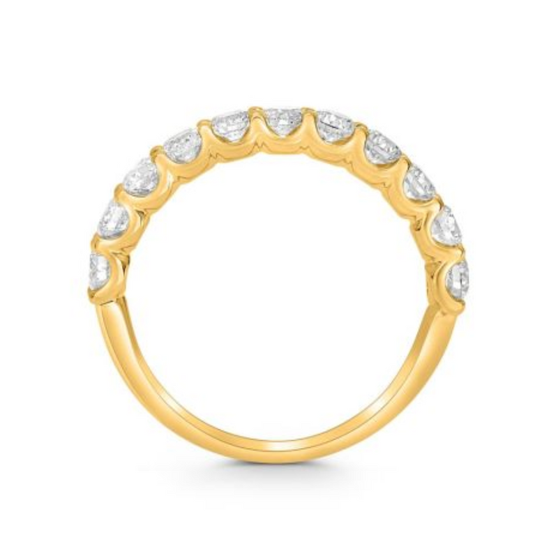 14K Yellow Gold 1.00ctw Round Diamond Band