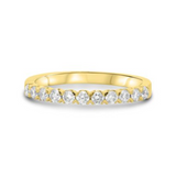 14K Yellow Gold .31ctw Round Brilliant Diamond Band