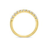 14K Yellow Gold .31ctw Round Brilliant Diamond Band