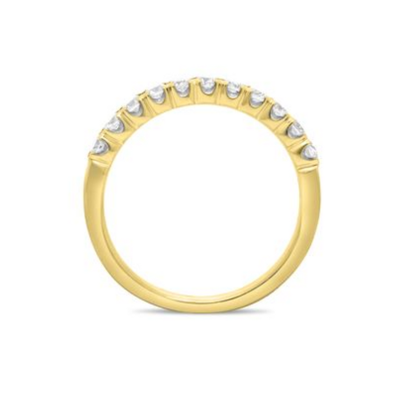 14K Yellow Gold .31ctw Round Brilliant Diamond Band