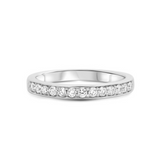 14K White Gold .51ctw Diamond Band