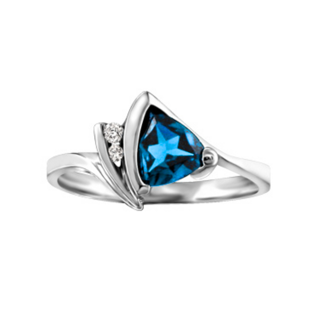White gold ring with topaz stone new arrivals