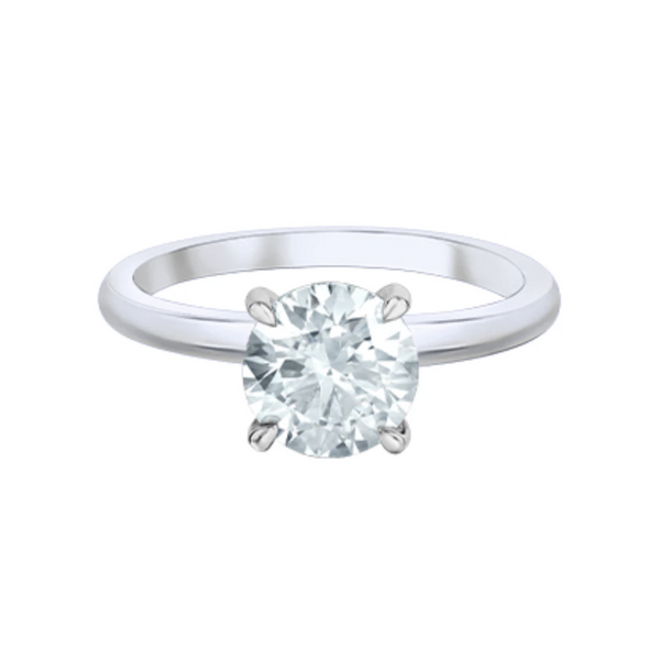 14K White Gold 1.00ctw Round Canadian Diamond Solitaire
