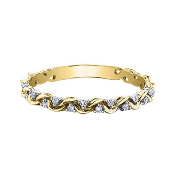 10K Yellow Gold Chi Chi Barbed Wire Diamond Ring