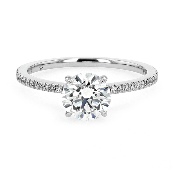 Foreveramark Platinum .844ctw "Delicate Icon" Diamond Ring