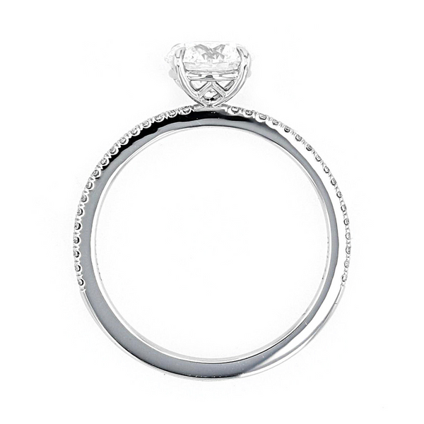Foreveramark Platinum .844ctw "Delicate Icon" Diamond Ring
