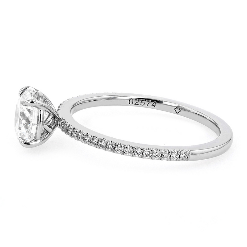 Foreveramark Platinum .844ctw "Delicate Icon" Diamond Ring