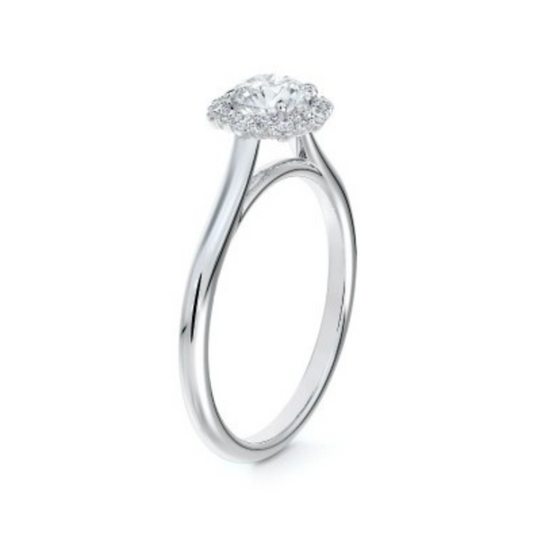 Forevermark Platinum .62ctw "My Universe" Floral Halo Diamond Ring
