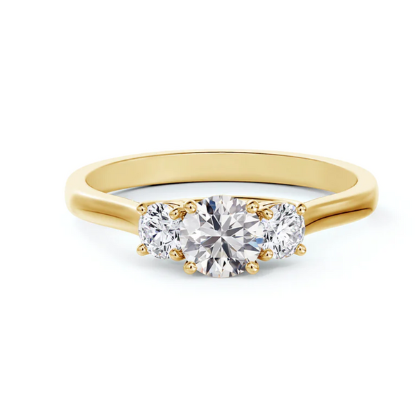 Forevermark 14K Yellow Gold .79ctw Three Stone Diamond Ring