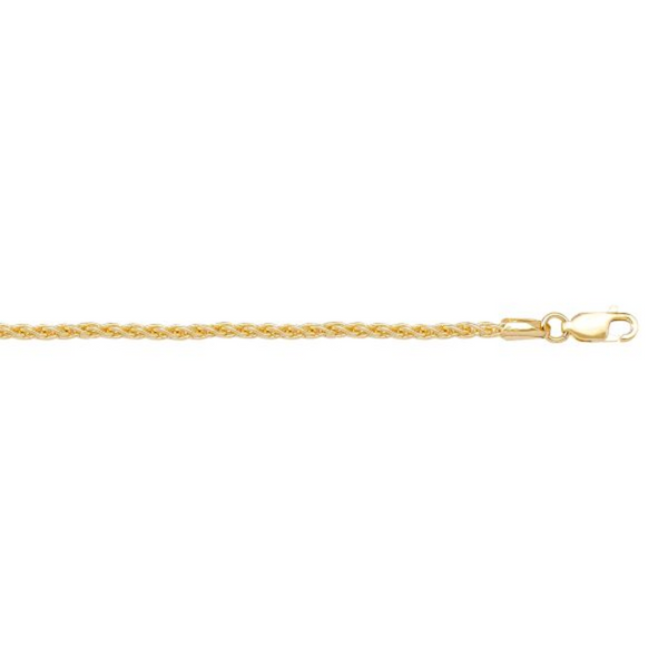 10K Yellow Gold 22" Wheat Chain