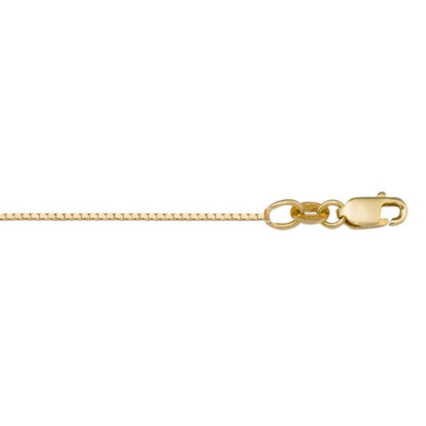 10K Yellow Gold 22" Box Link Chain