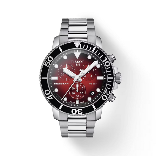 Tissot Seastar Chronograph with Red Dial