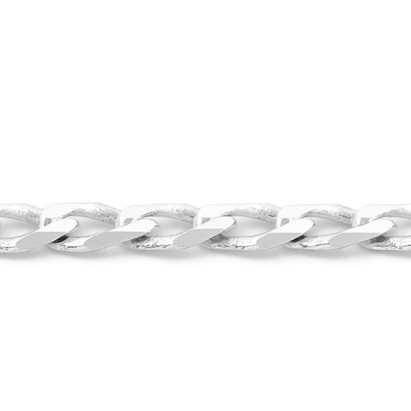 White gold flat curb chain discount