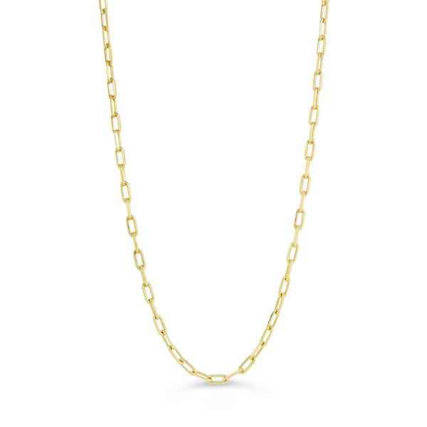 10K Yellow Gold 18-20" Paperclip Chain