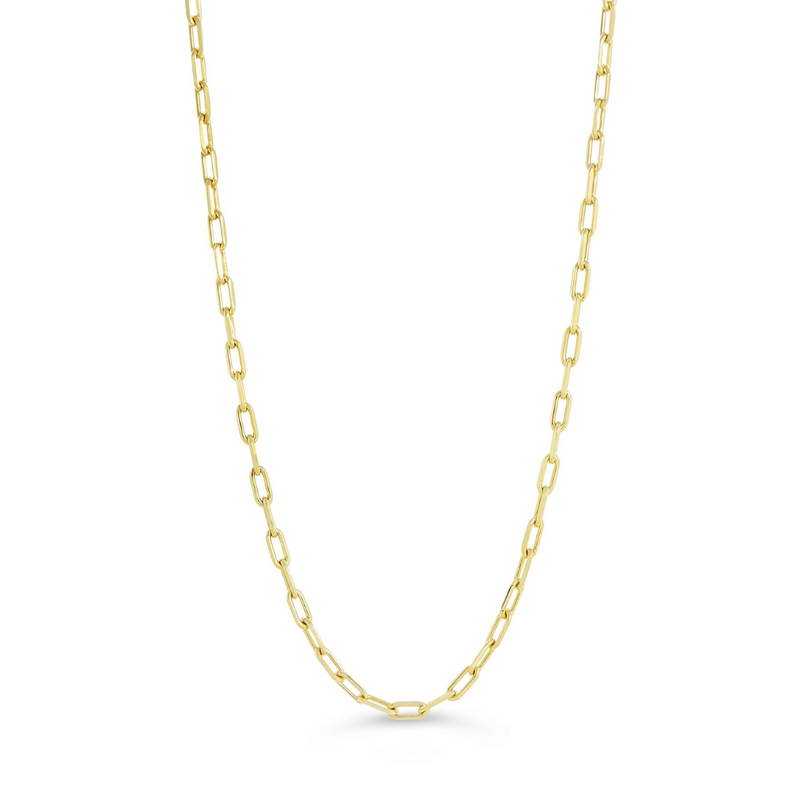 10K Yellow Gold 18-20" Paperclip Chain