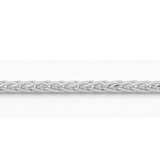 10K White Gold 22" Wheat Chain
