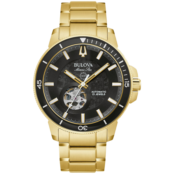 Bulova Marine Automatice Gold Tone Watch