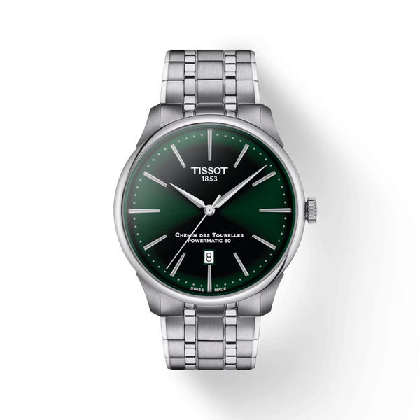 Tissot Powermatic Watch with Green Dial