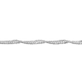 Sterling Silver 18" Singapore Chain