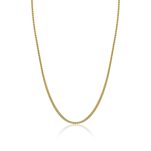 Italgem Gold Plated 24" Round Franco Chain