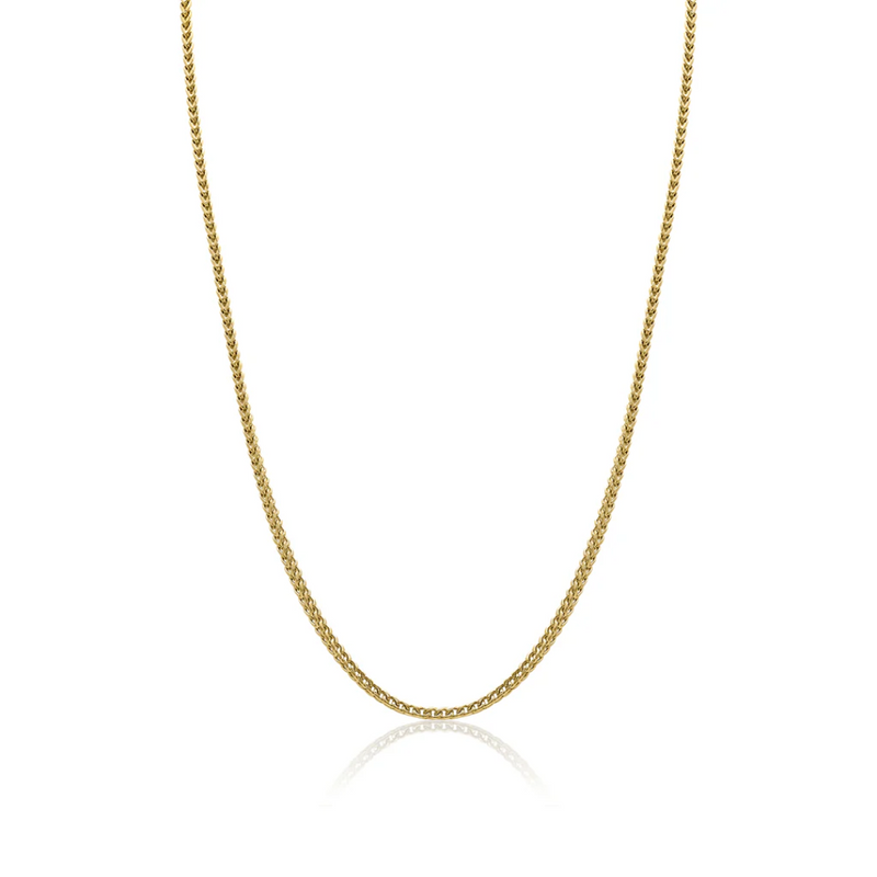 Italgem Gold Plated 24" Round Franco Chain